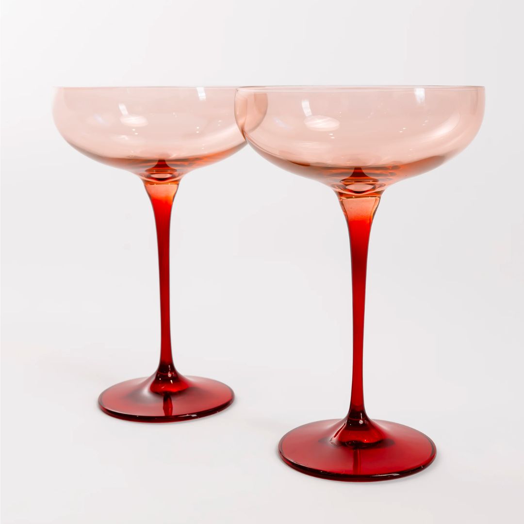 Estelle Colored Champagne Coupe Set of 2