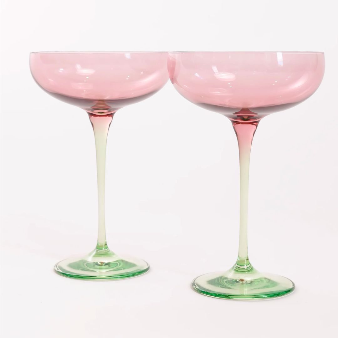Estelle Colored Champagne Coupe Set of 2