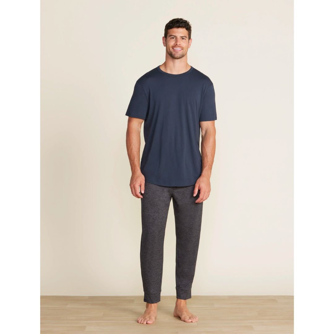 Barefoot Dreams Malibu Collection® Men's Short Sleeve Cotton Modal Crew