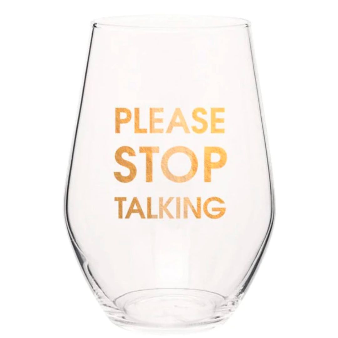 Chez Gagne Stemless Wine Glass
