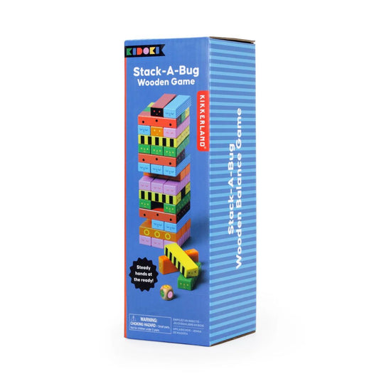 Kikkerland Stack-A-Bug Wooden Game