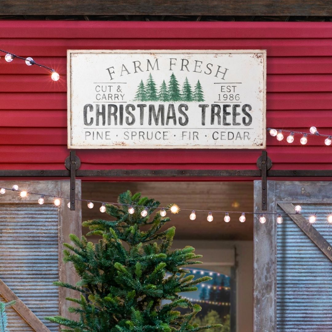 Christmas Tree Farm Iron Plaque