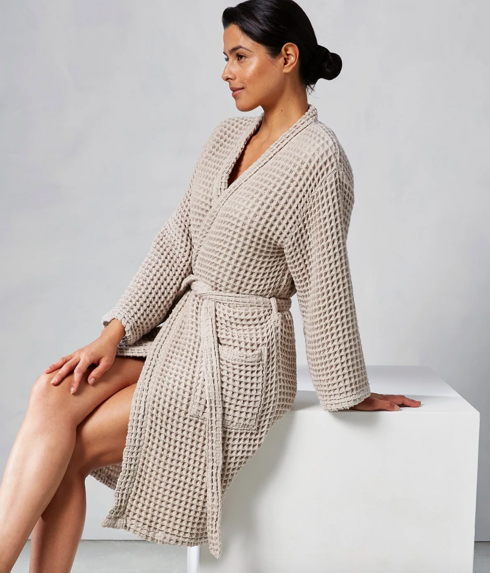 Kassatex Waffle Weave Robe