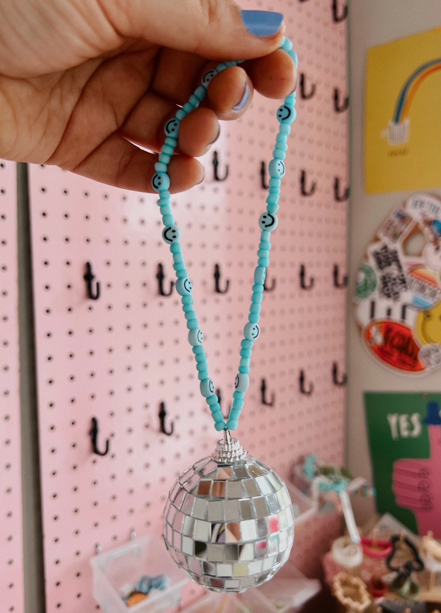 Disco Ball Car Charm