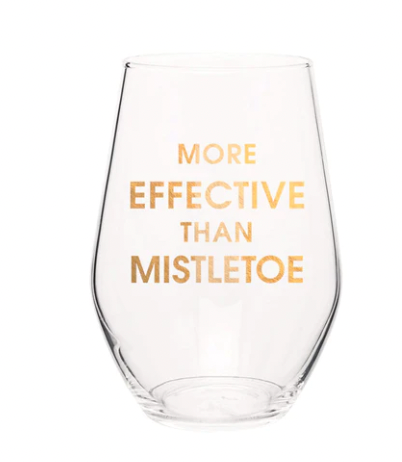 Chez Gagne Holiday Wine Glass