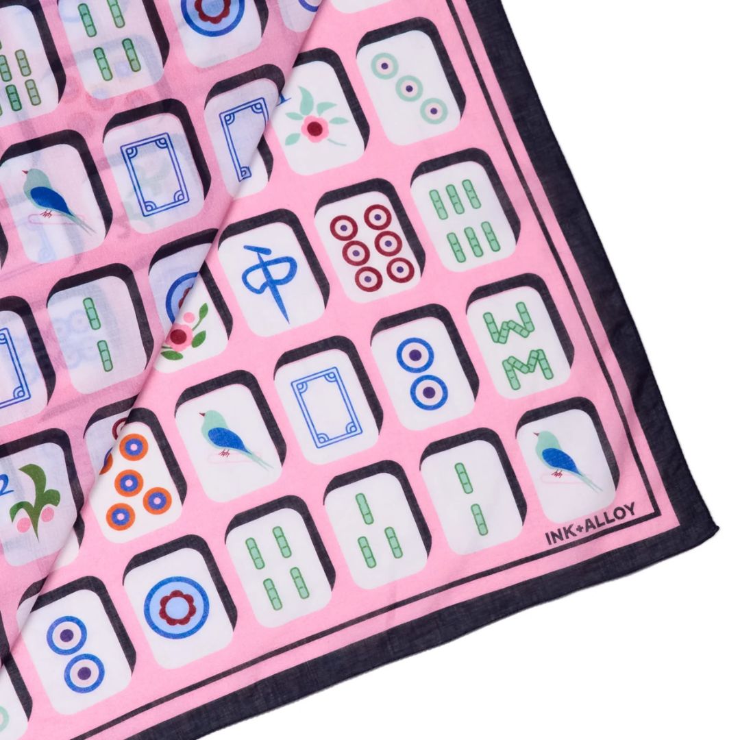 Ink & Alloy Olivia Print Scarf 36x36