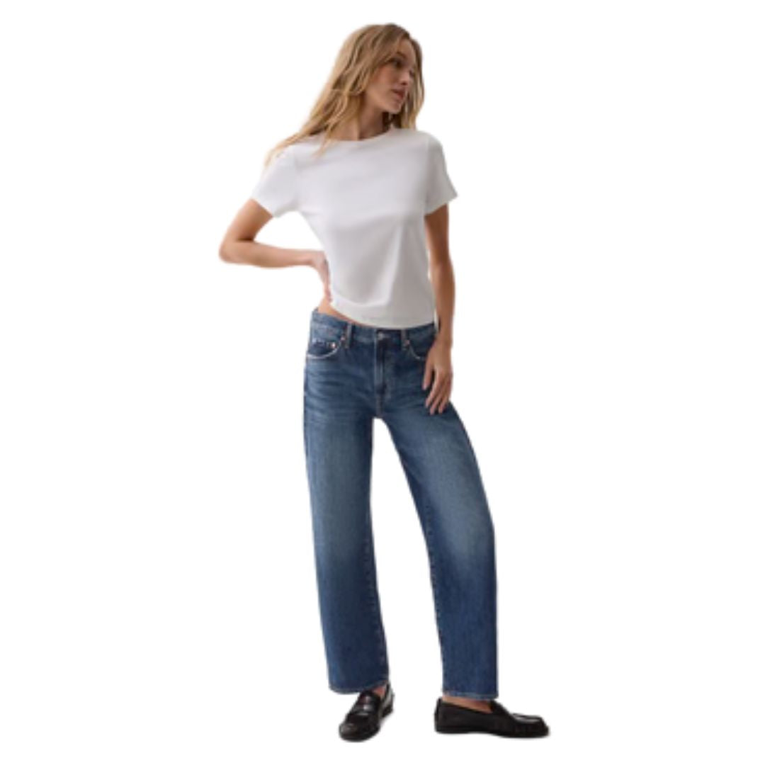 Pistola Lexi Mid Rise Bowed Straight