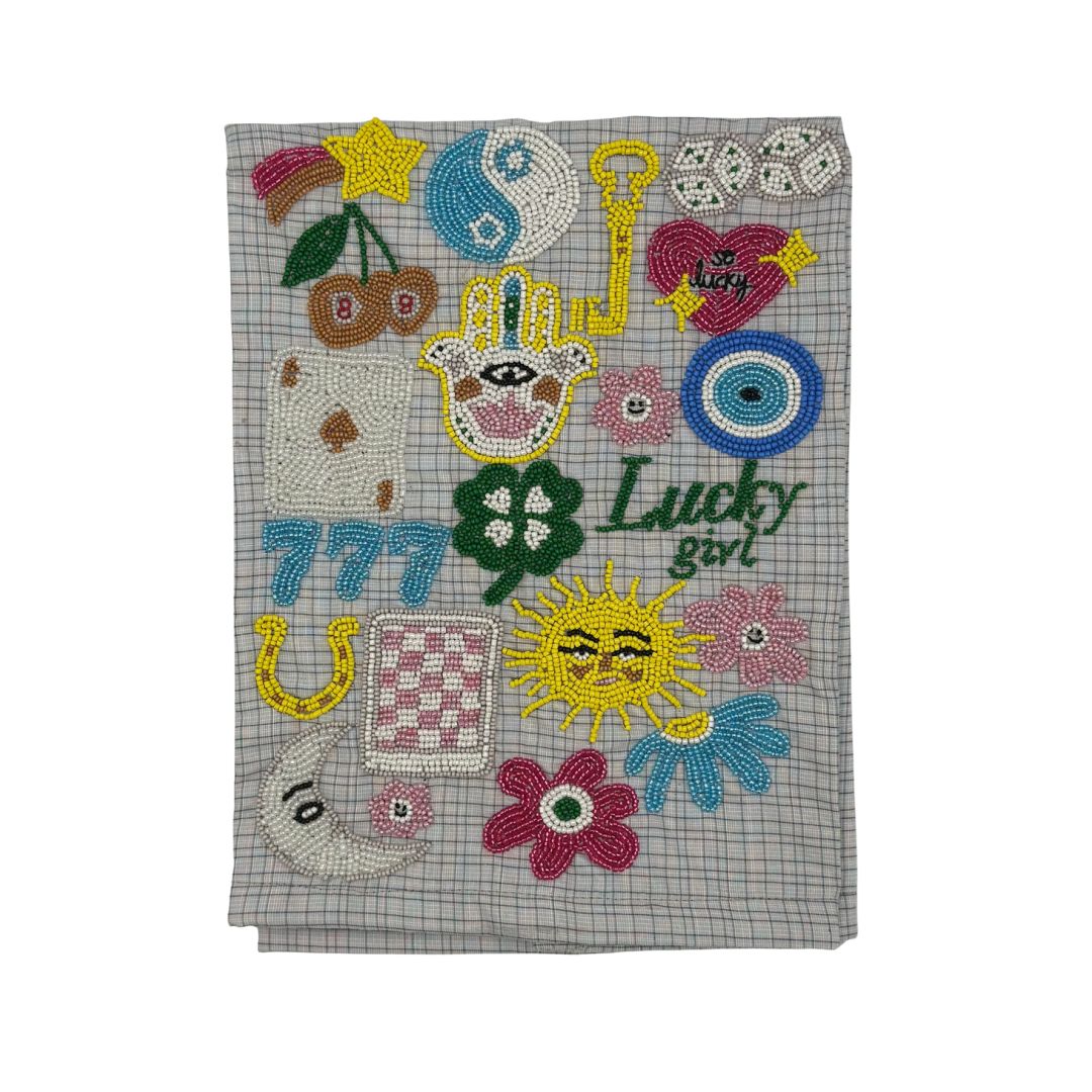 Beaded Tea Towel