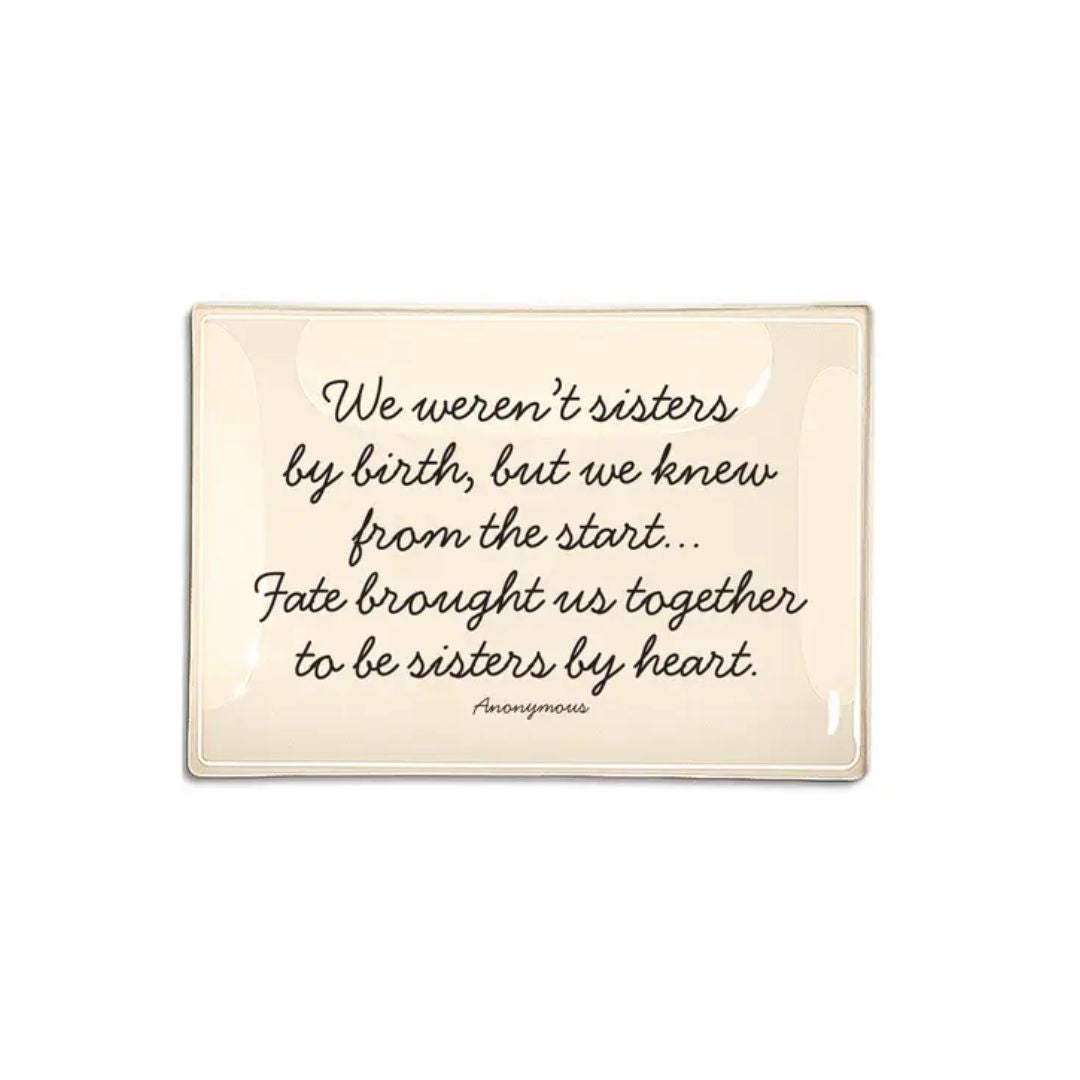 Decoupage Glass Tray 3.5"x5.5"