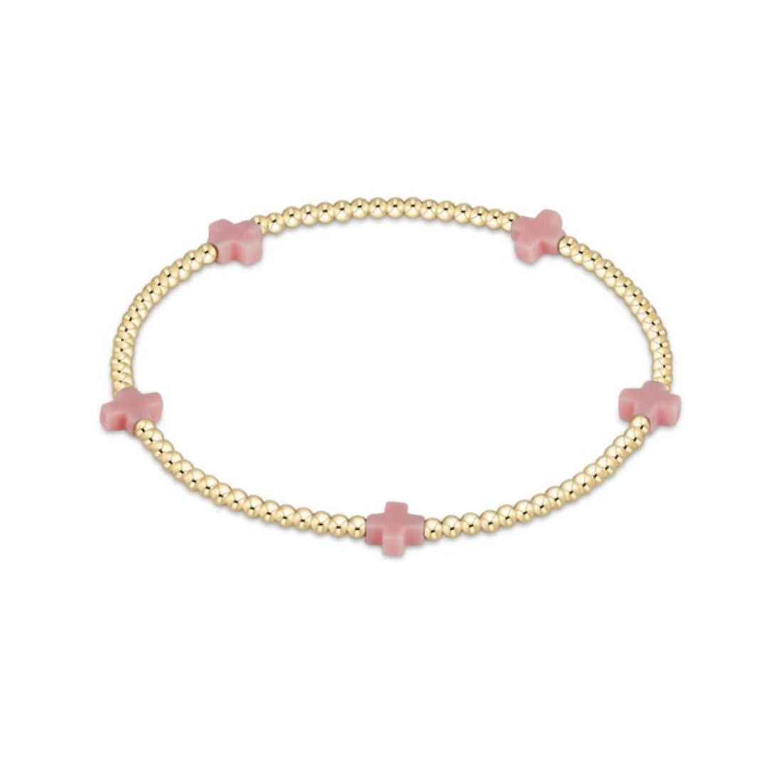 Signature Cross Small Gold Bracelet