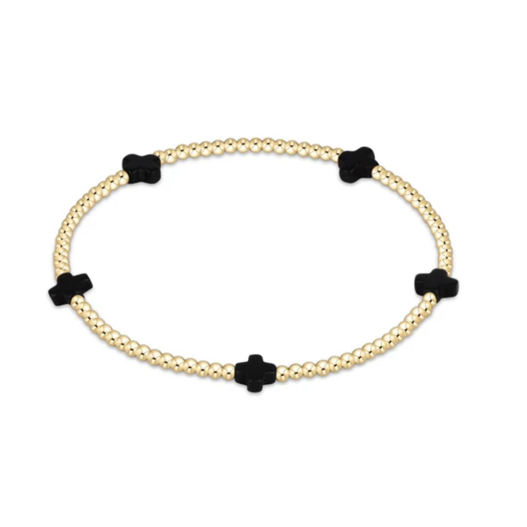 Signature Cross Small Gold Bracelet