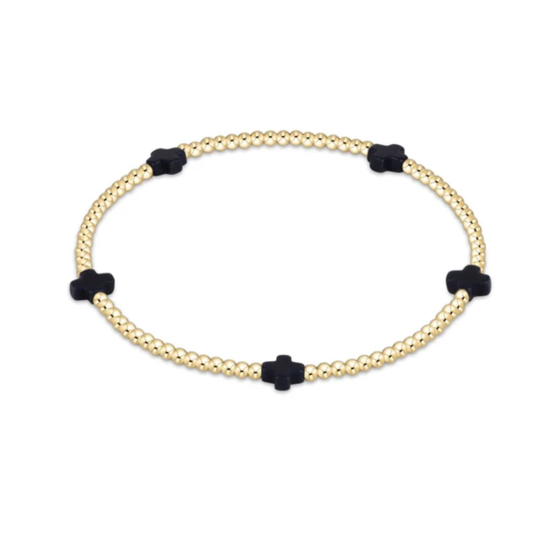 Signature Cross Small Gold Bracelet