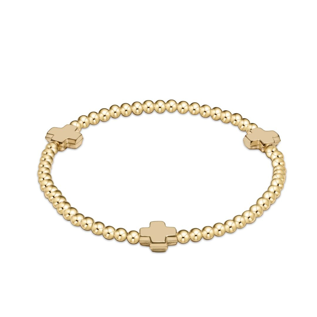 Signature Cross Gold Bracelet