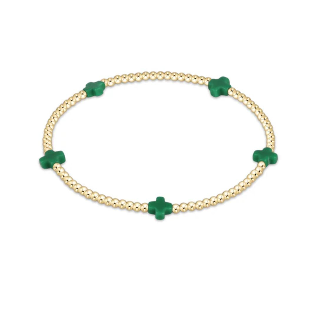 Signature Cross Small Gold Bracelet