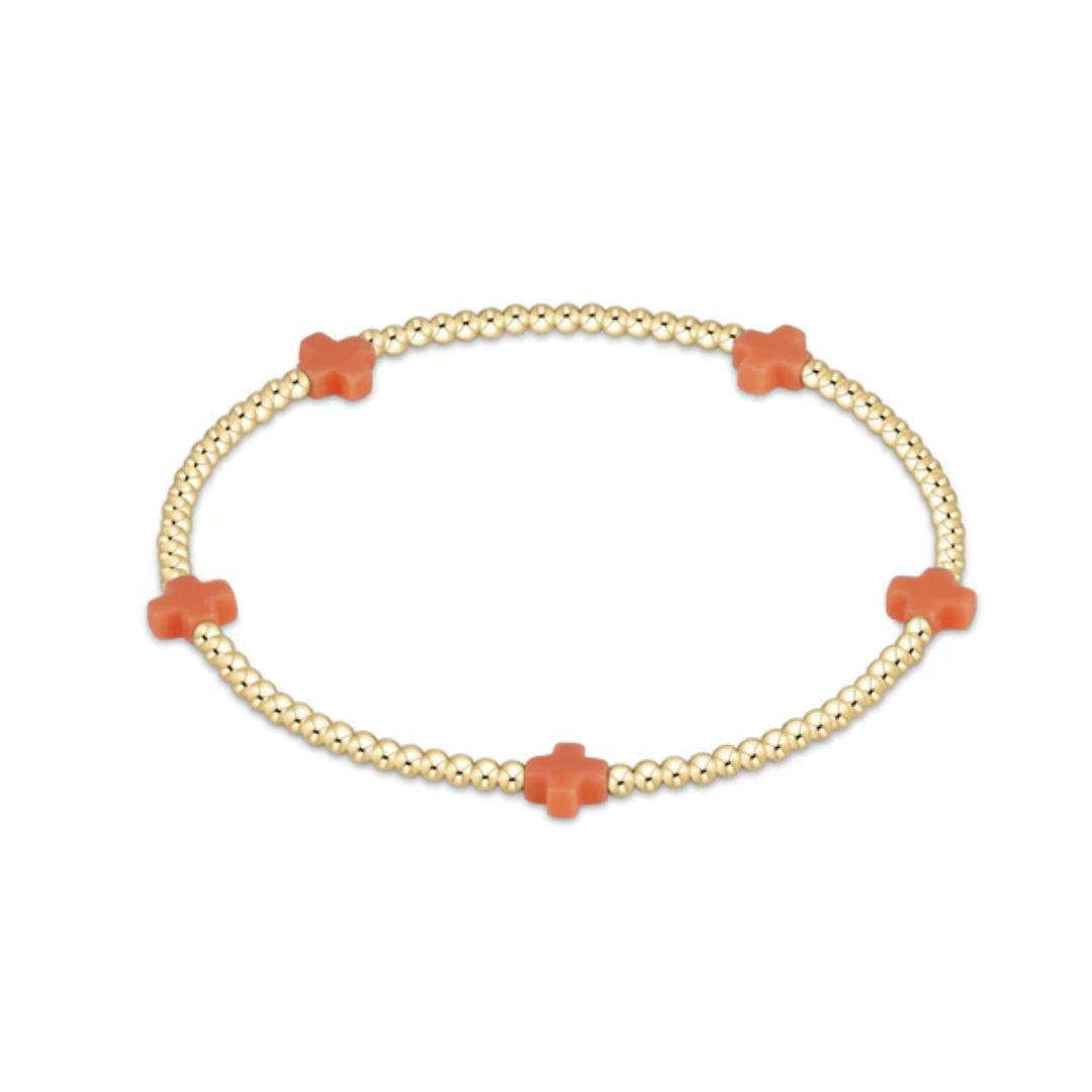 Signature Cross Small Gold Bracelet