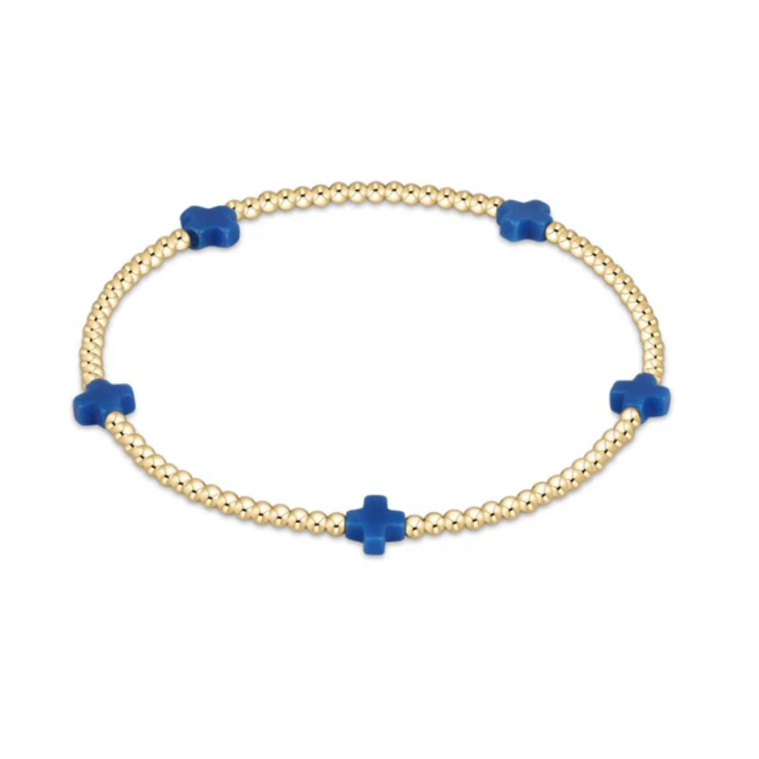 Signature Cross Small Gold Bracelet