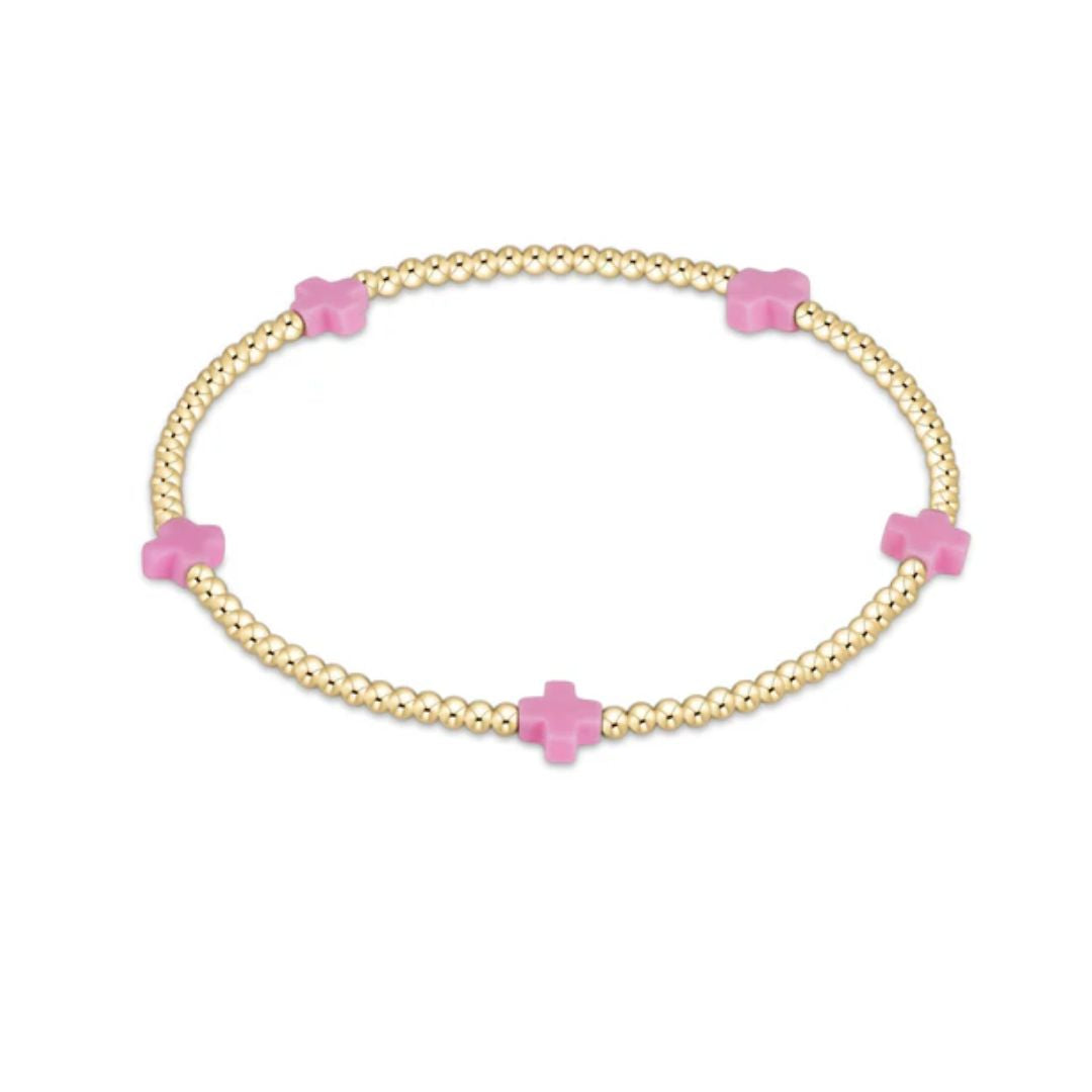 Signature Cross Small Gold Bracelet