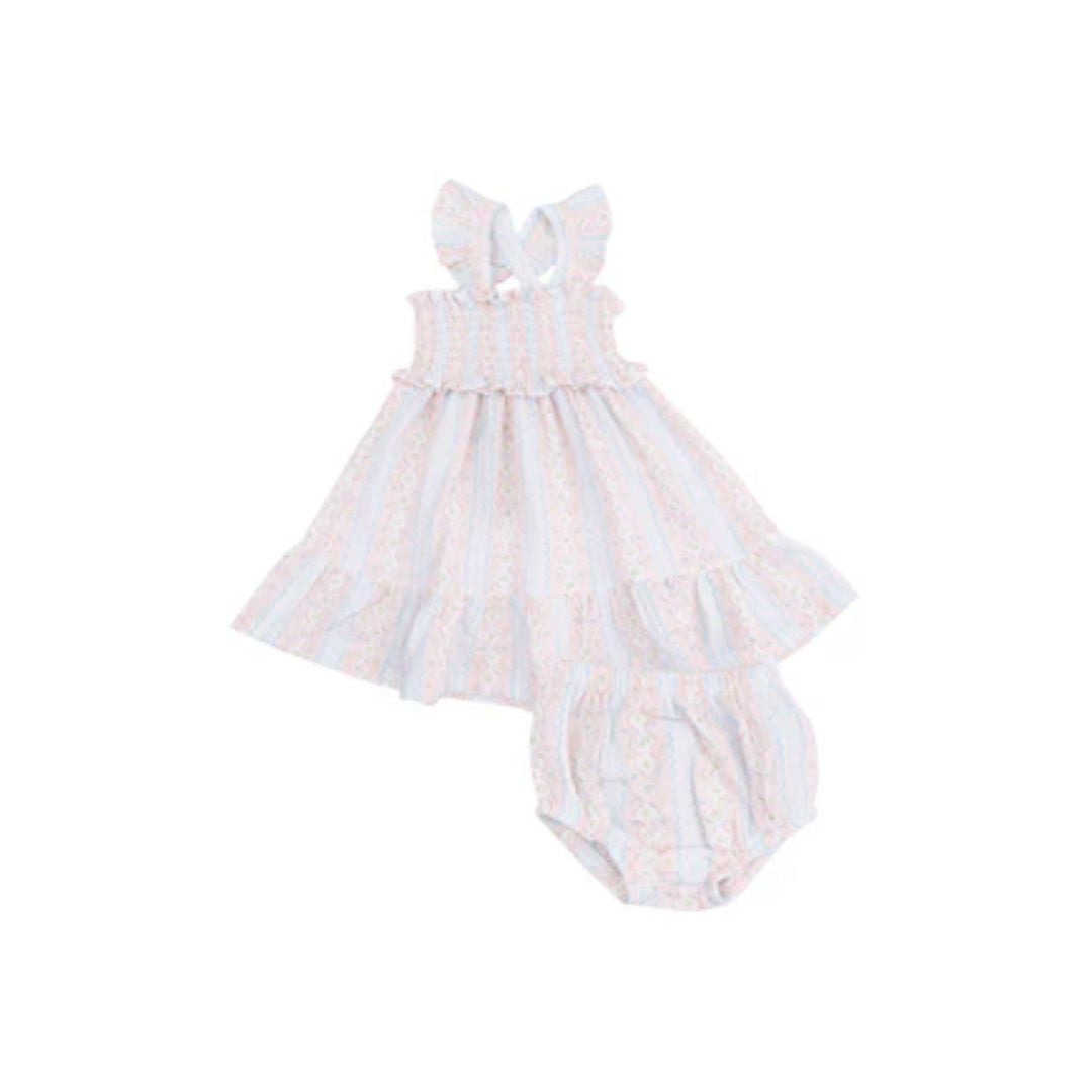 Angel Dear Smocked Sundress & Diaper Cover