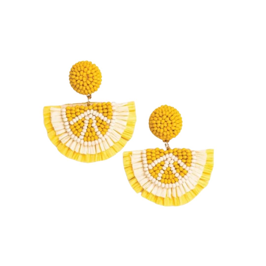 Josephine Rafia Earrings