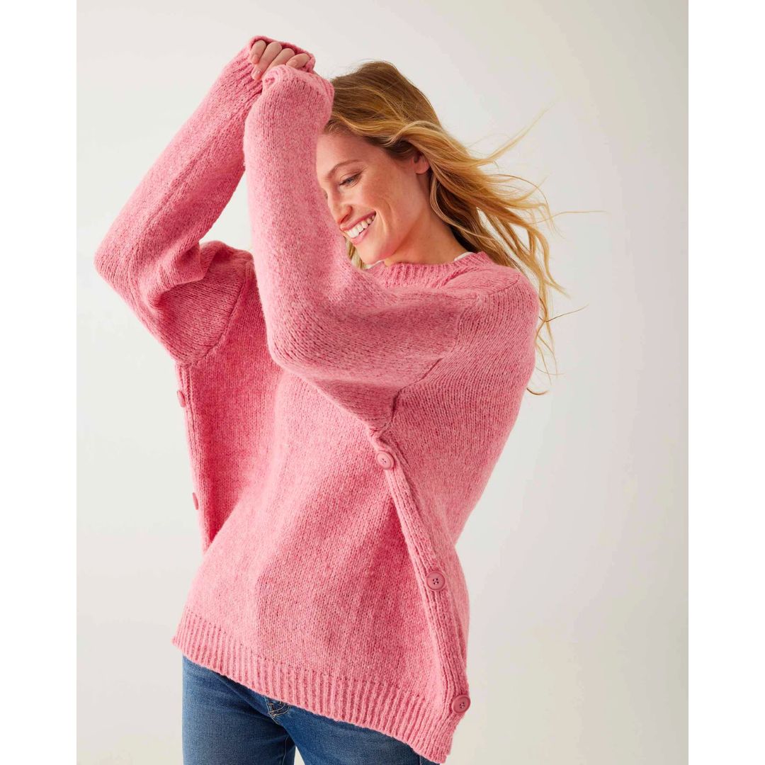 Mer Sea Bari Side Button Crewneck Sweater