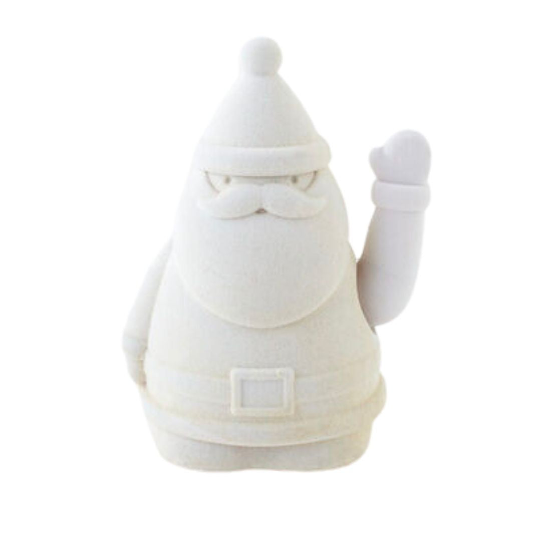 Waving Santa Gift Box