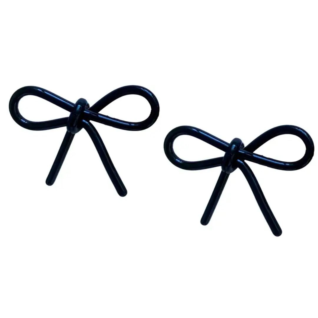 Tortoise Bow Earrings