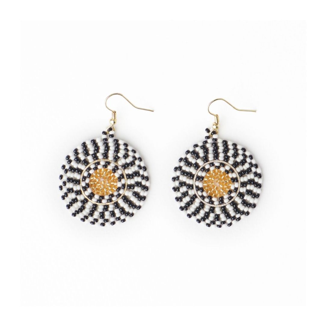 Ink & Alloy Ilene Round Earrings