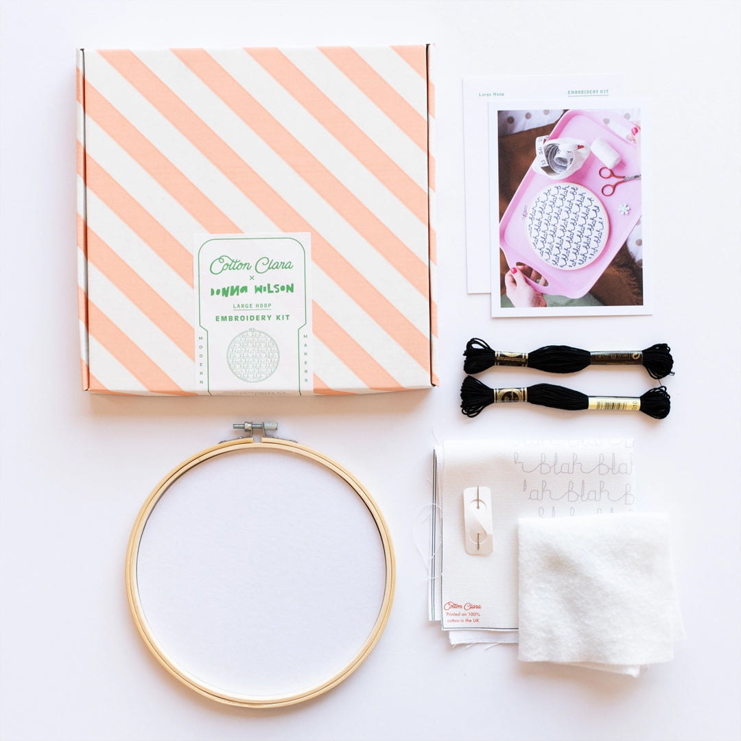 Blah Blah Blah Donna Wilson Hoop Embroidery Kit