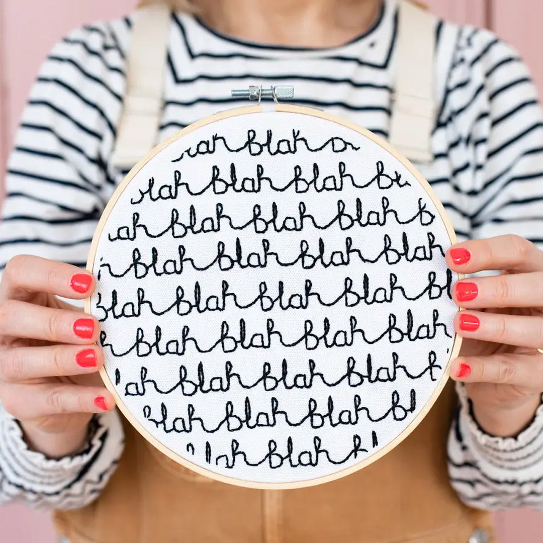 Blah Blah Blah Donna Wilson Hoop Embroidery Kit