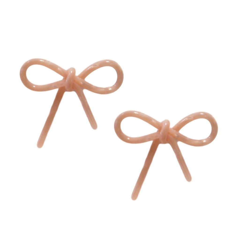 Tortoise Bow Earrings