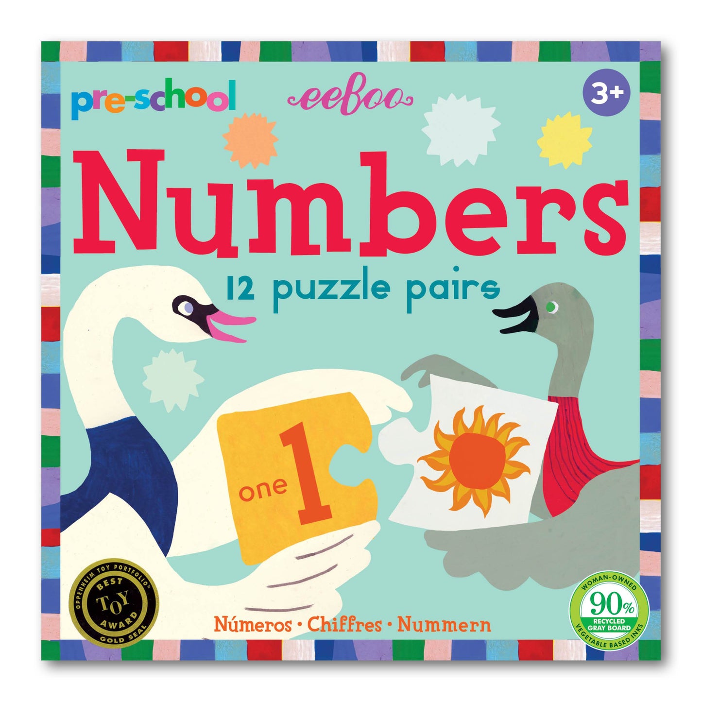 Eeboo Numbers Puzzle Pairs