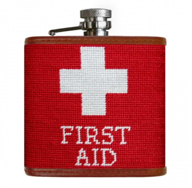 Smathers & Branson Needlepoint Flask