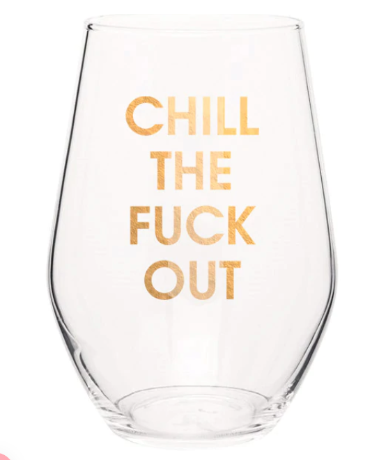Chez Gagne Stemless Wine Glass
