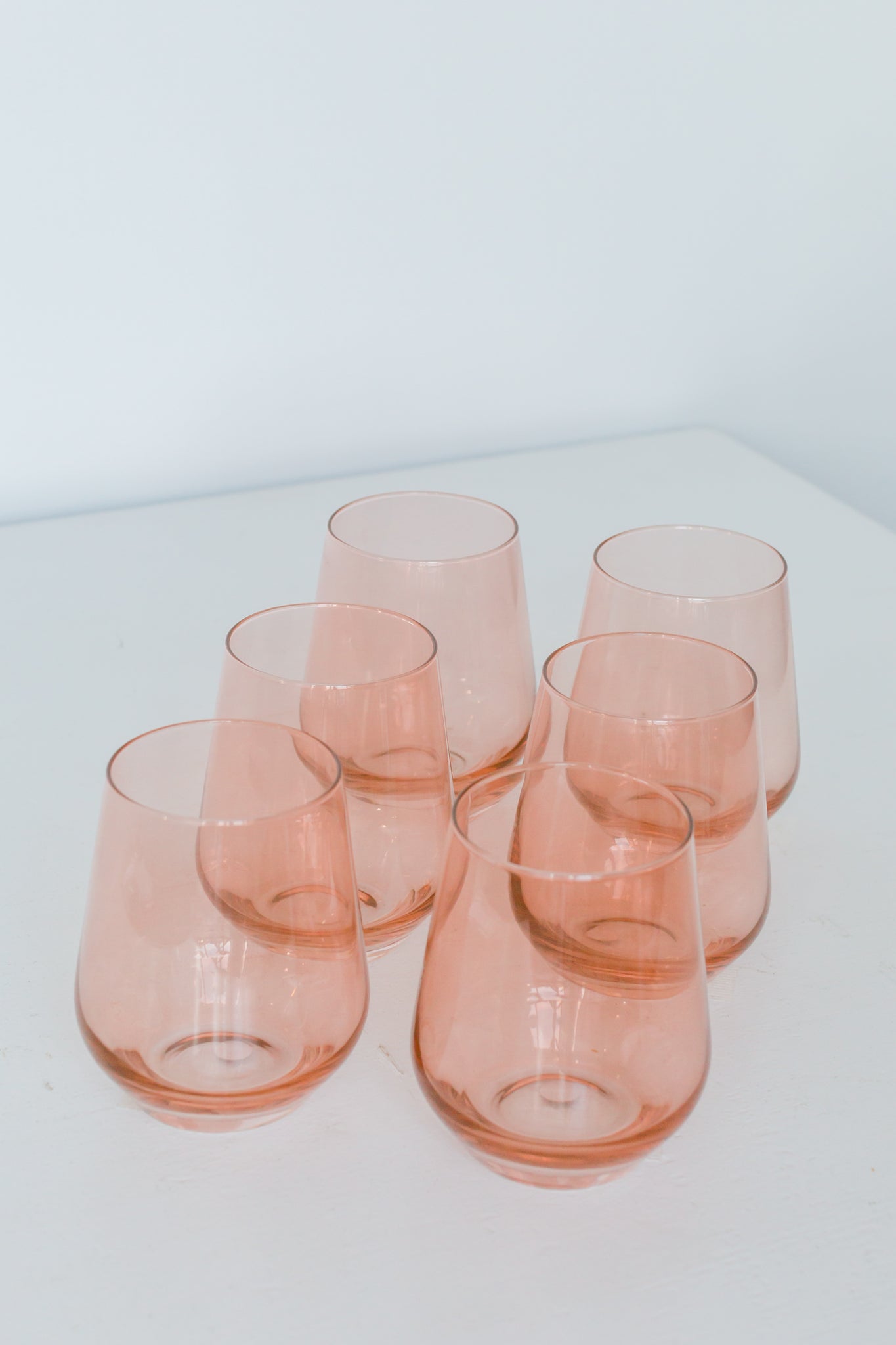 Estelle Colored Wine Stemless Set of 6