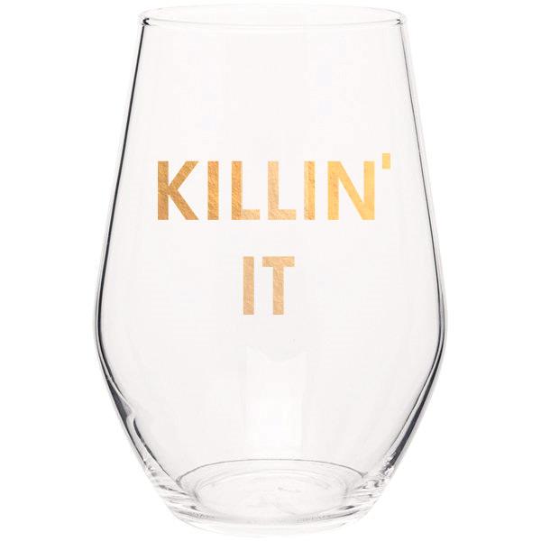 Chez Gagne Stemless Wine Glass
