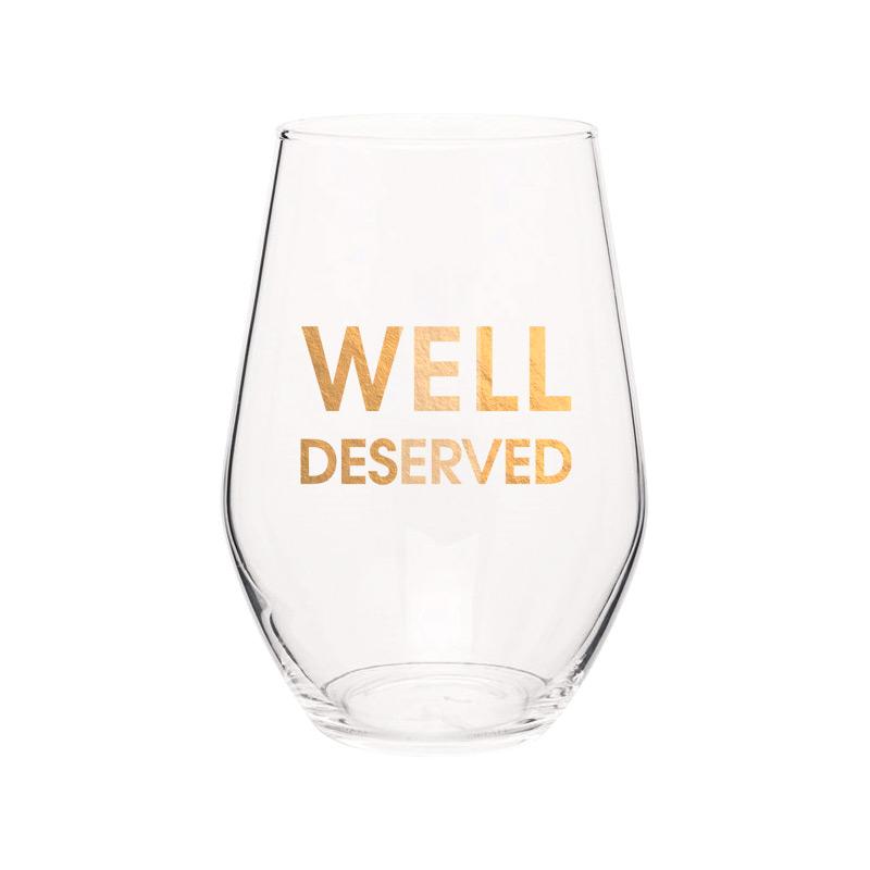 Chez Gagne Stemless Wine Glass