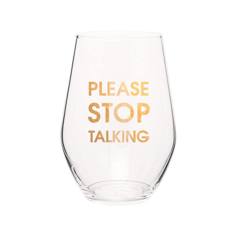 Chez Gagne Stemless Wine Glass