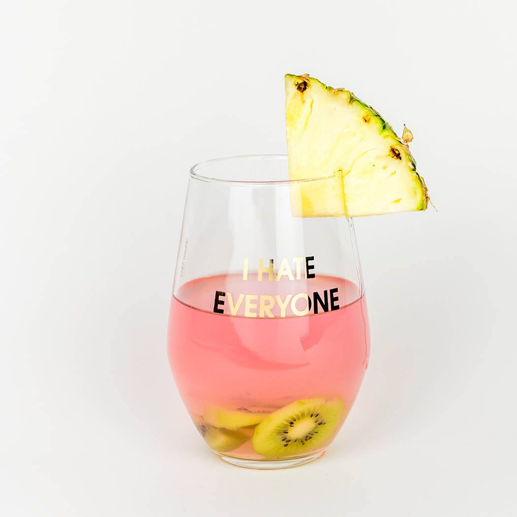 Chez Gagne Stemless Wine Glass