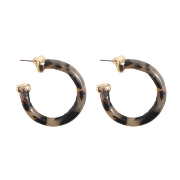 Mini Tortoise Hoop Earrings