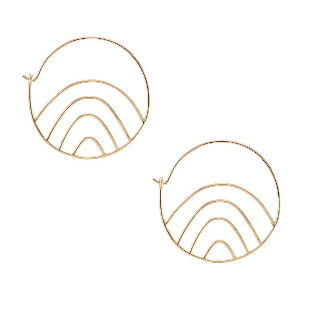 Kris Nations Rainbow Hoop Earrings