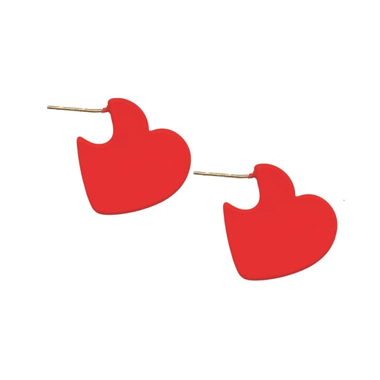 Mini Heart Huggie Earrings