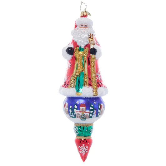 Christopher Radki Santa's Splendid Snowscape Ornament