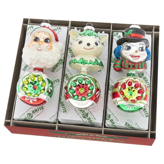 Christopher Radko Holiday Splendor 3 Count 5.5" Figure Rounds