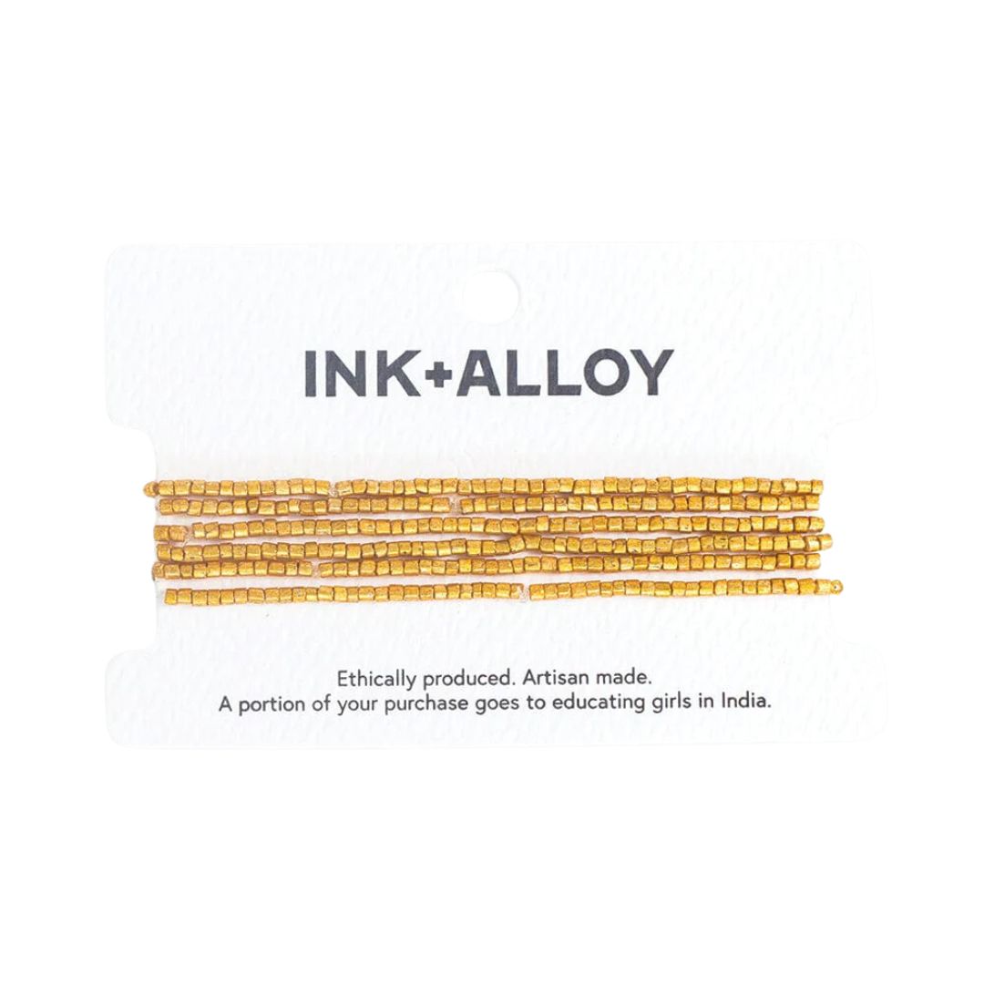 Ink and Alloy Macy Six Strand Luxe Beaded Bracelet Set