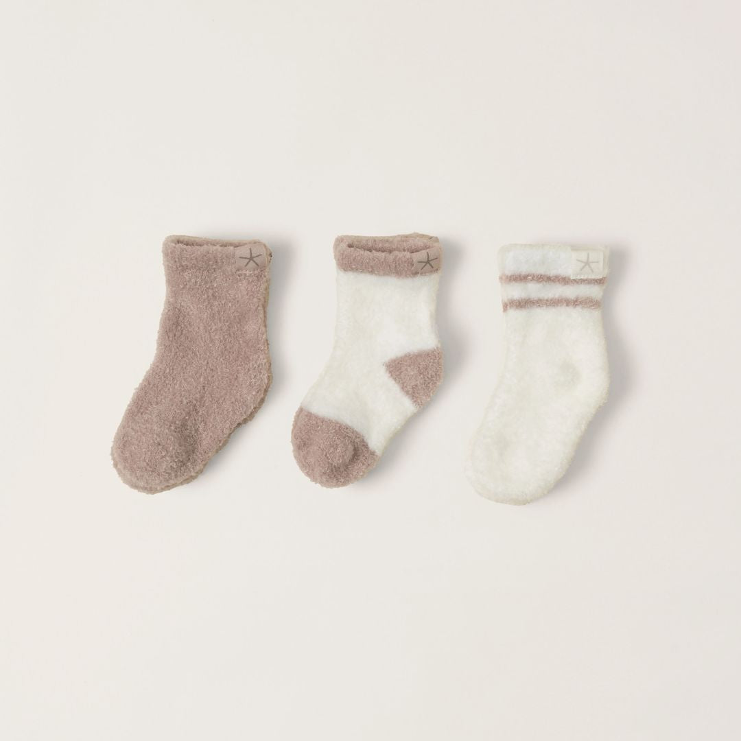 Barefoot Dreams CozyChic Lite® Infant 3 Pack Sock Set