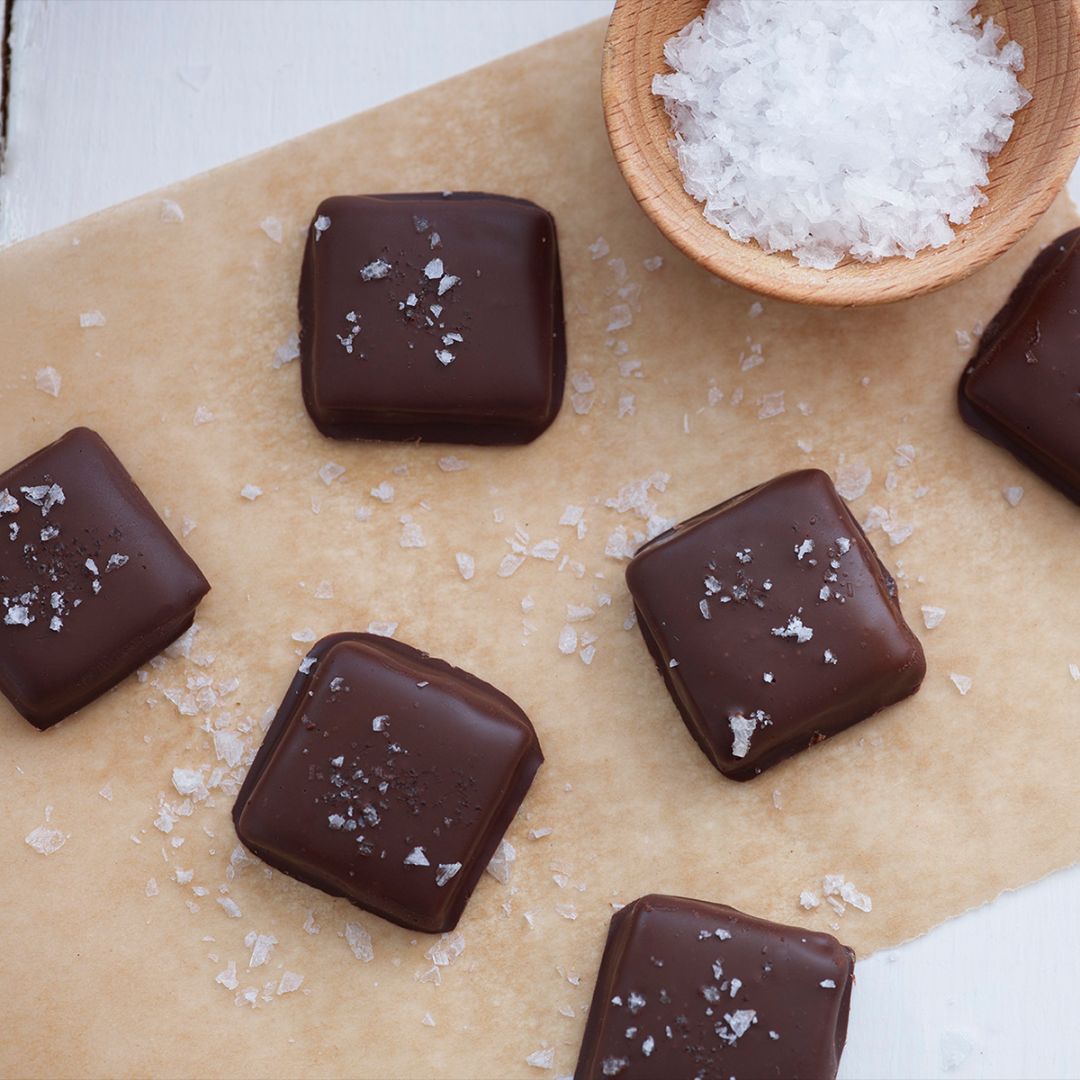 Santa Edition of Fleur de Sel Pecan Toffee