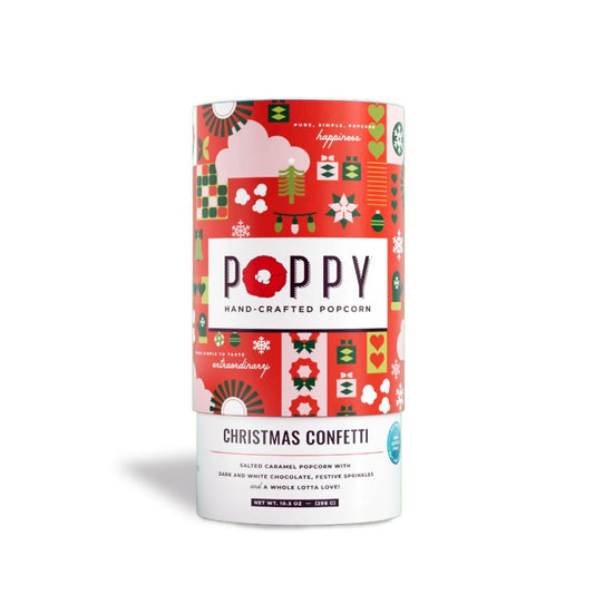 Poppy Popcorn Holiday Cylinder