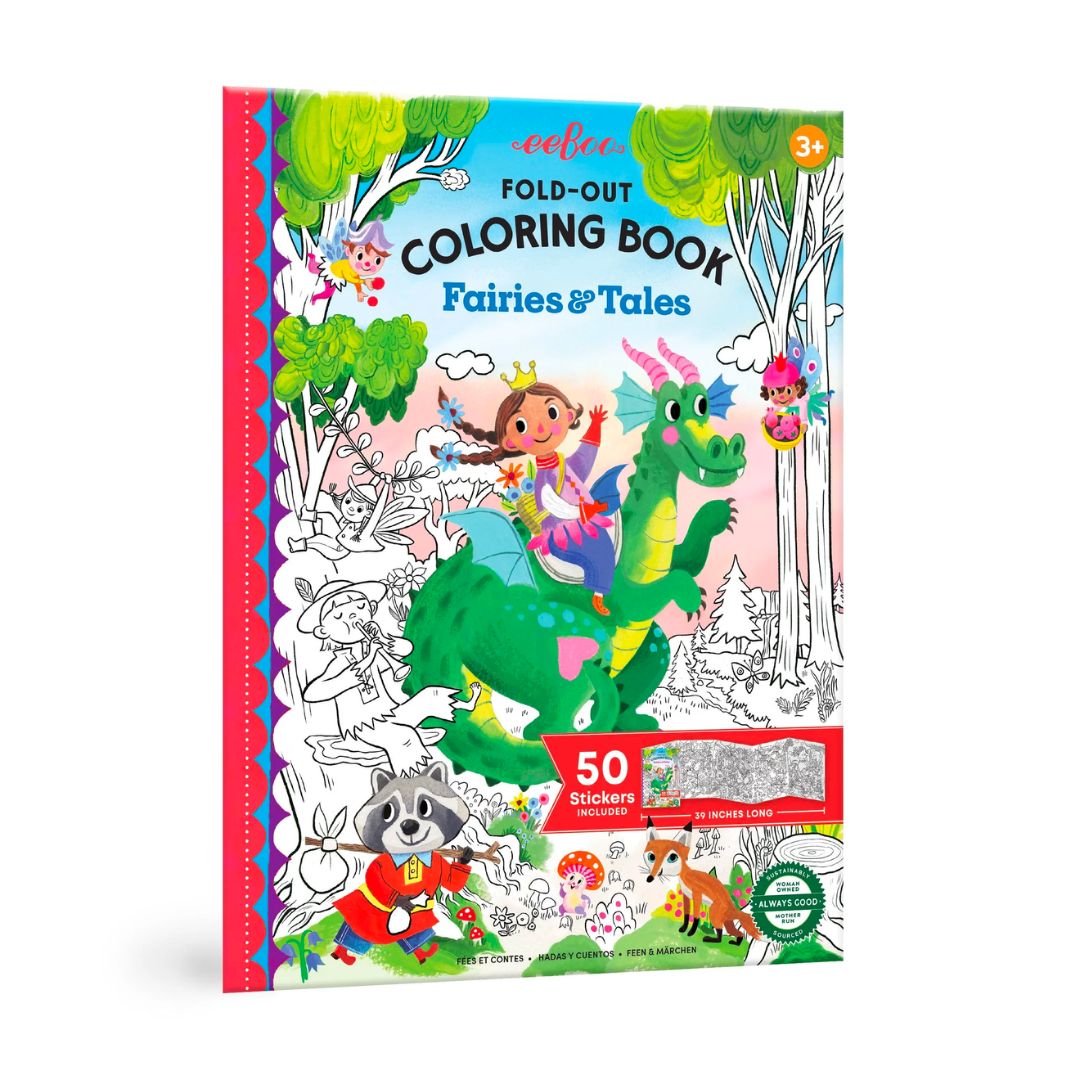 Eeboo Fold-Out Coloring Book