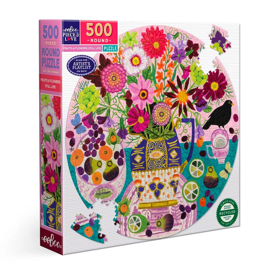 Eeboo Fruits & Flowers Still Life 500 Peice Puzzle