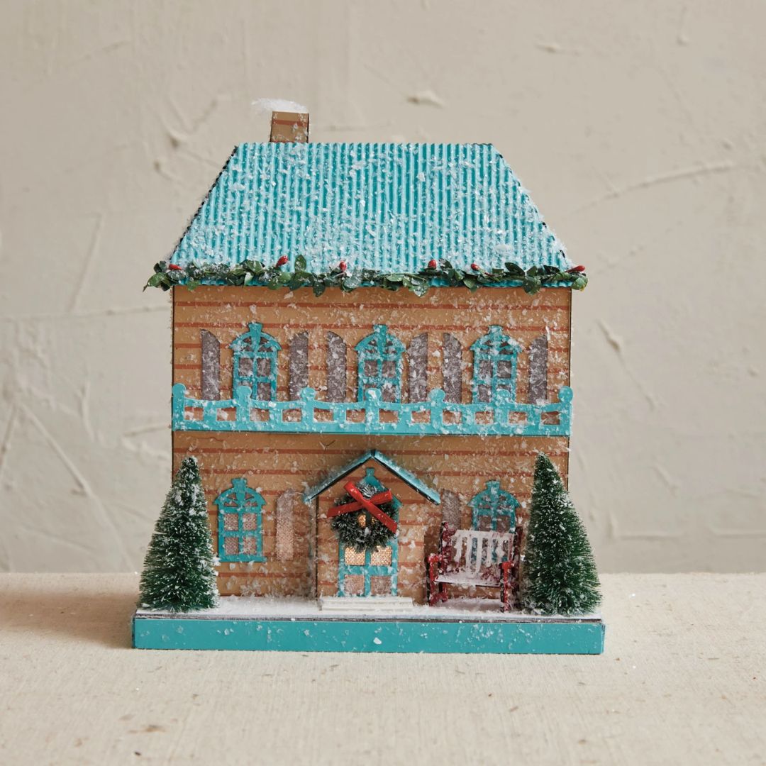 Holiday Paper House with LED Light